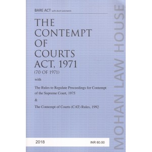 Mohan Law House's The Contempt of Courts Act, 1971 Bare Act